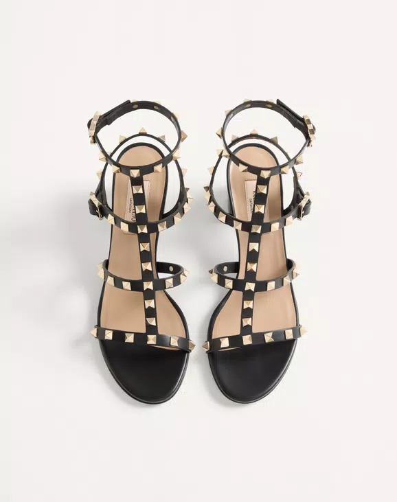 Valentino Rockstud Calfskin Ankle Strap Sandal 60 Mm - Image 5